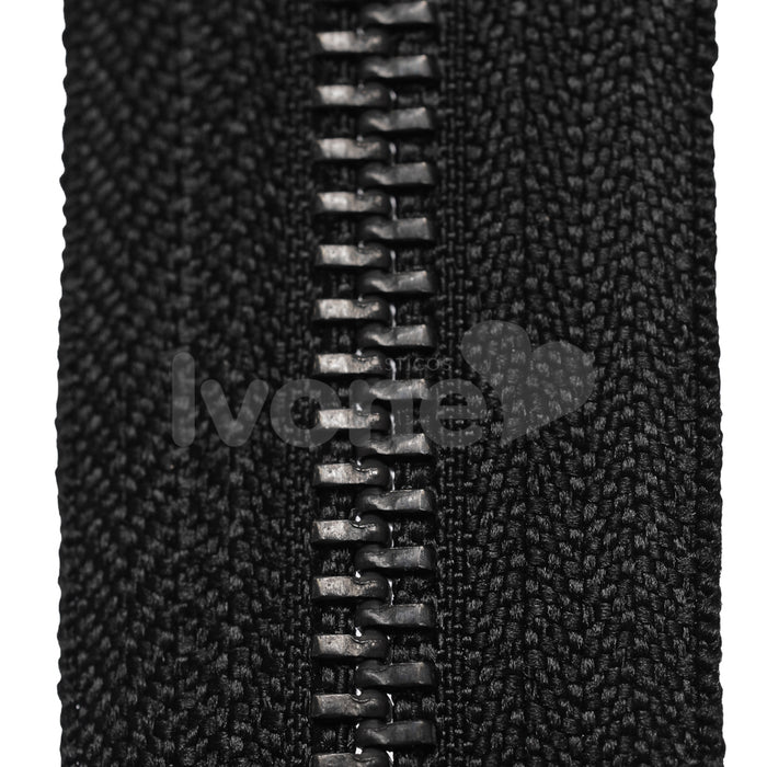 ZIPER Nº6 METAL COR PRETO COM DENTE ONIX 10 METROS