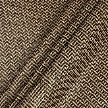 SINTETICO PIED DE POULE 0.8MM FUNDO MALHA COR BEGE/ MARROM