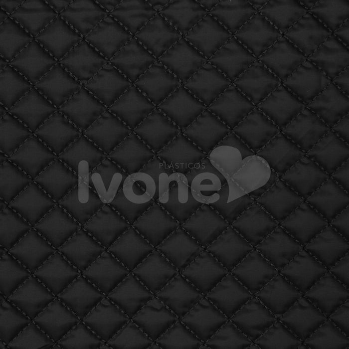 NYLON EMBORRACHADO MATELADO EM XADREZ DE FERNANDA GAMA PRETO