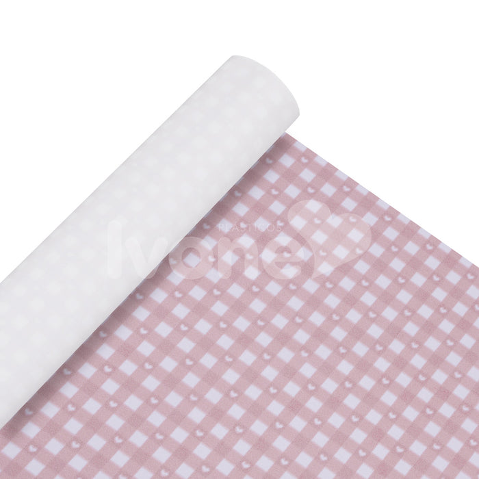 NYLON 190T COLECAO LOVELY FERNANDA GAMA XADREZ COM CORACAO ROSA