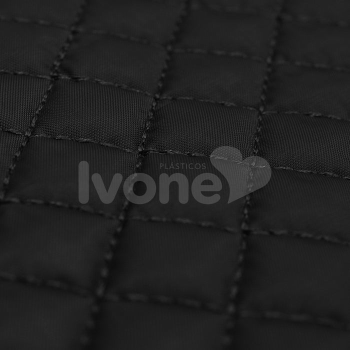 NYLON EMBORRACHADO MATELADO EM XADREZ DE FERNANDA GAMA PRETO