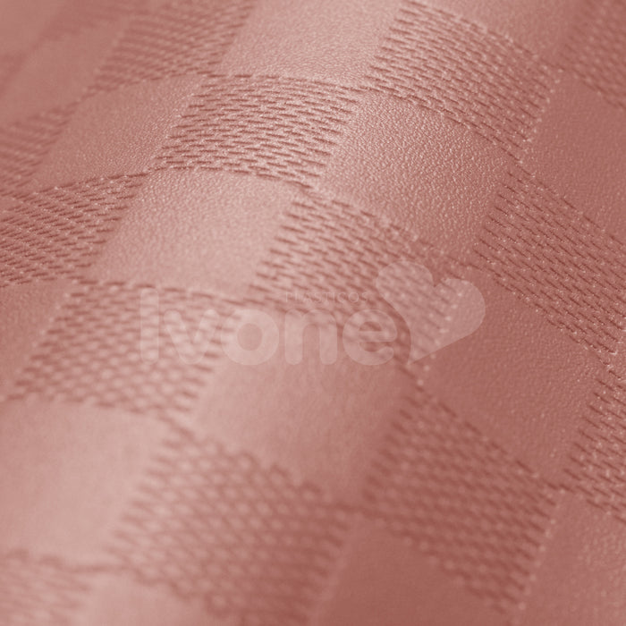 XADREZ DELUXE METALIZADO 0.8MM ROSA GLOSS FUNDO MALHA
