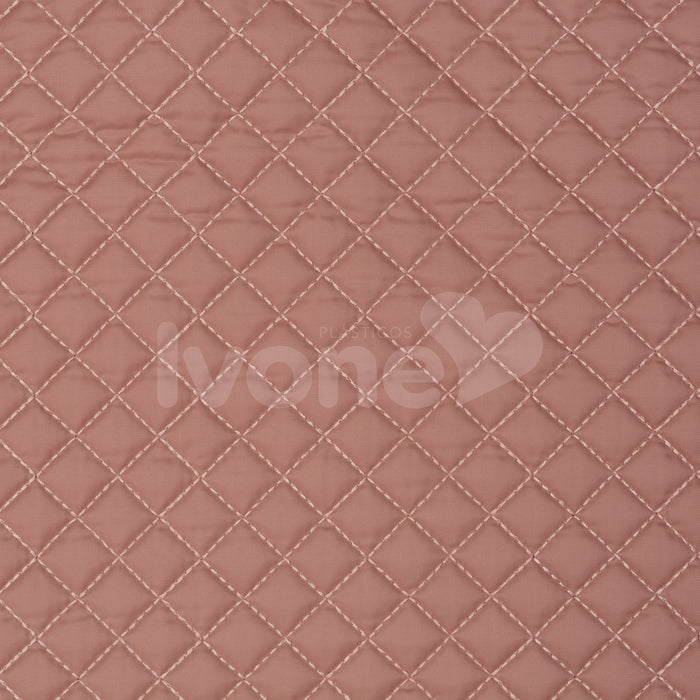 NYLON EMBORRACHADO MATELADO EM XADREZ ROSE