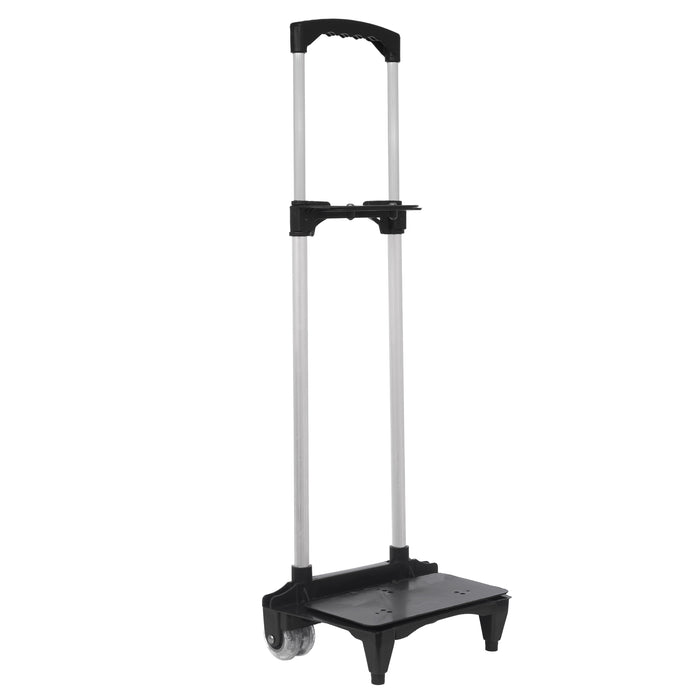 NEW CARRINHO PARA MOCHILA 40CM DUAS HASTES ALUMÍNIO PRETO