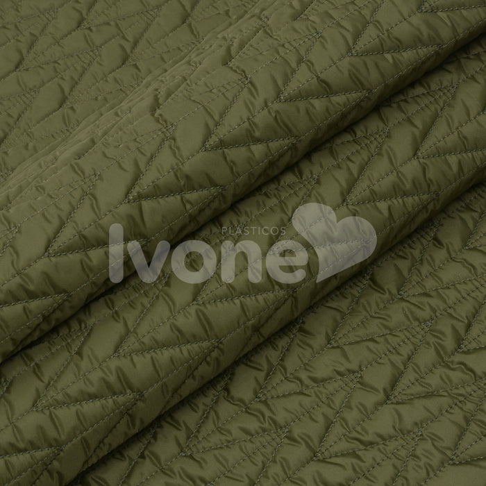 NYLON MATELASSE CHEVRON DE FERNANDA GAMA VERDE OLIVA