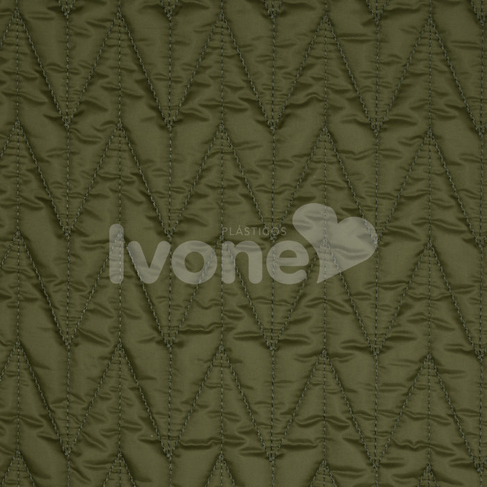NYLON MATELASSE CHEVRON DE FERNANDA GAMA VERDE OLIVA