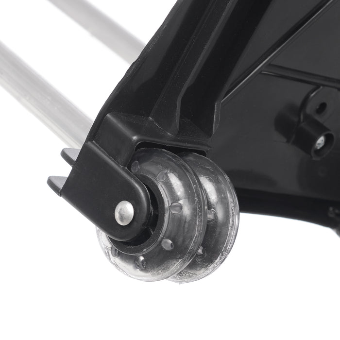 NEW CARRINHO PARA MOCHILA 40CM DUAS HASTES ALUMÍNIO PRETO