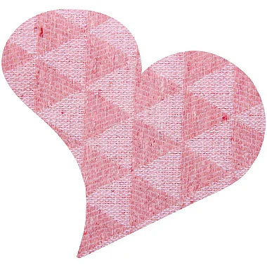 TECIDO ECOLOGICO TRIANGULO COR ROSA/ROSA