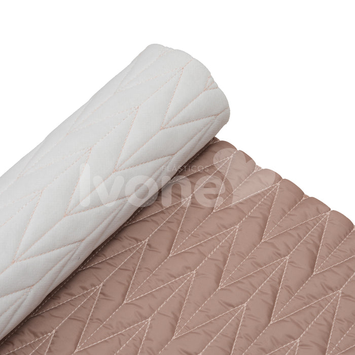 NYLON MATELASSE CHEVRON DE FERNANDA GAMA ROSE