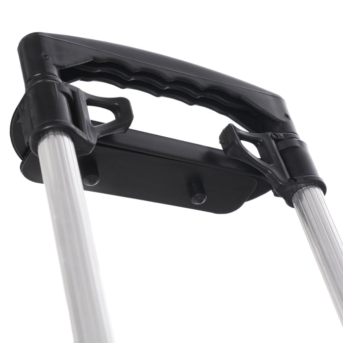 NEW CARRINHO PARA MOCHILA 40CM DUAS HASTES ALUMÍNIO PRETO