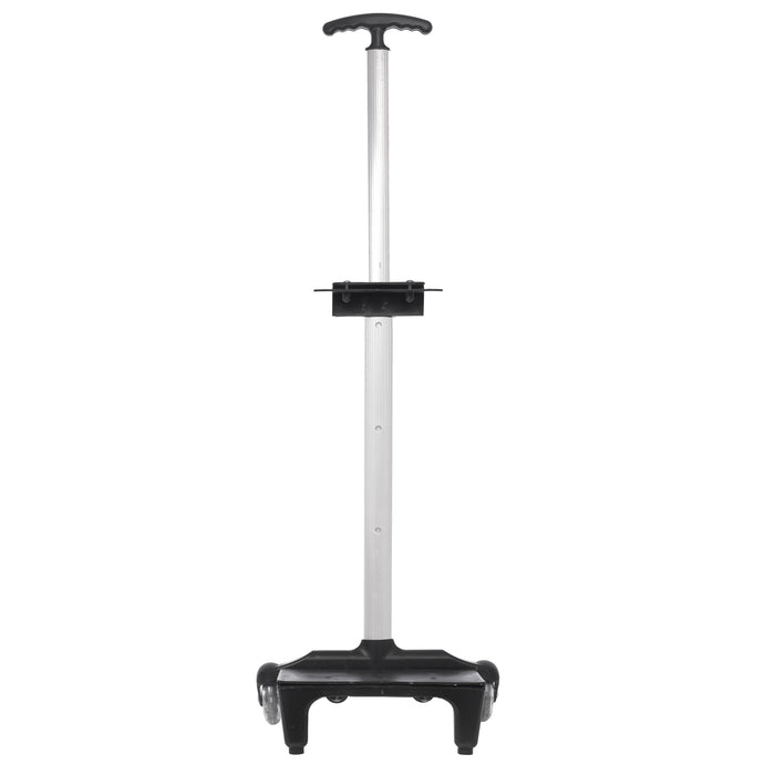 NEW CARRINHO PARA MOCHILA 40CM UMA HASTE ALUMÍNIO PRETO