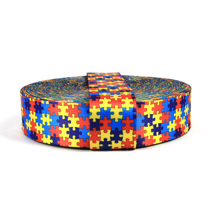 FITA SUBLIMADA 40MM COR TRANSTORNO DO ESPECTRO AUTISTA 1 METRO