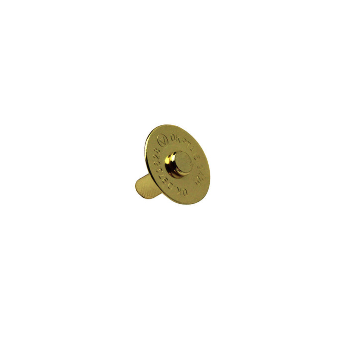 BOTAO IMÃ 18 MM LATONADO 10 PEÇAS