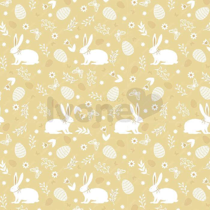 SINTETICO COLECAO ENCANTO DE PASCOA COELHOS AMARELO
