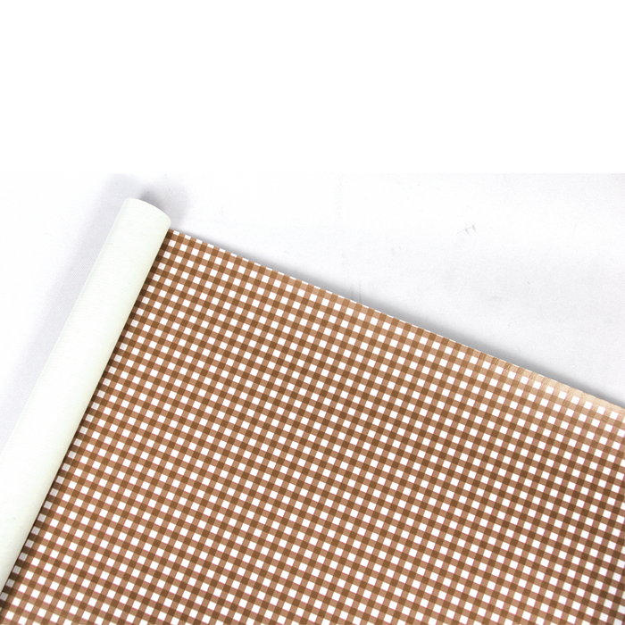 SINTETICO XADREZ SEVILLE BRANCO FERNANDA GAMA 0.8MM FUNDO MALHA COR MARROM