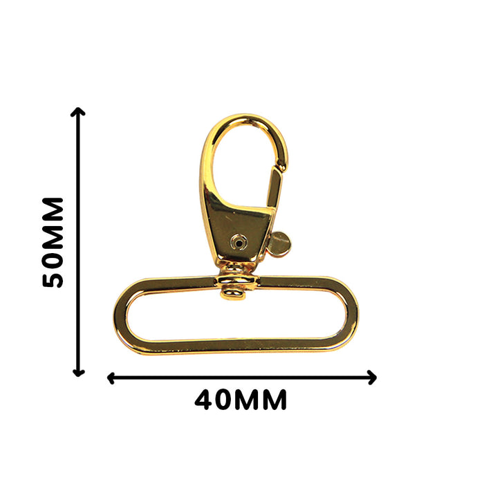 MOSQUETAO ZAMAK CM11 LUXO 40MM DOURADO UNIDADE