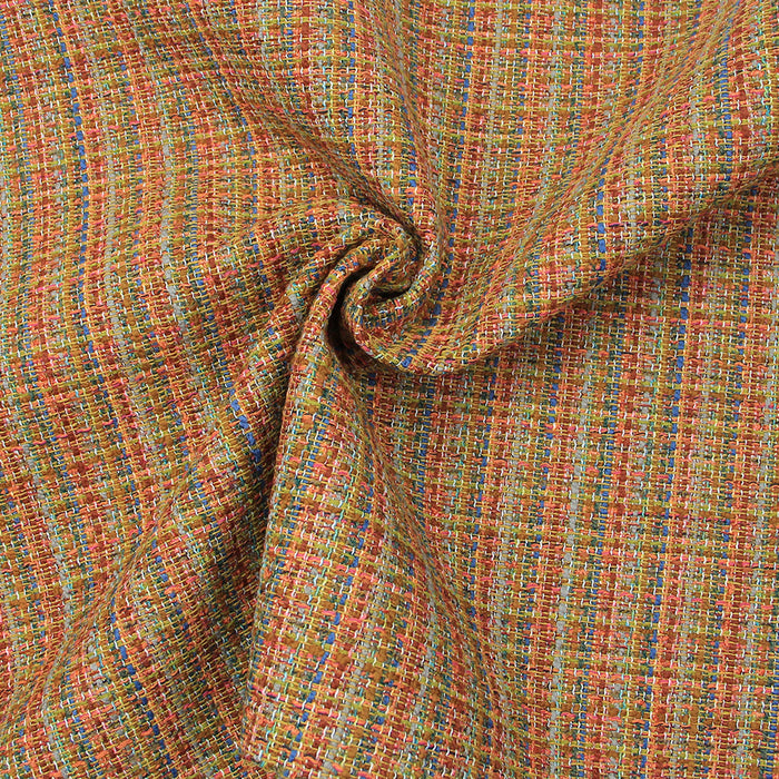 TECIDO JACQUARD CHANEL PREMIUM LARANJA