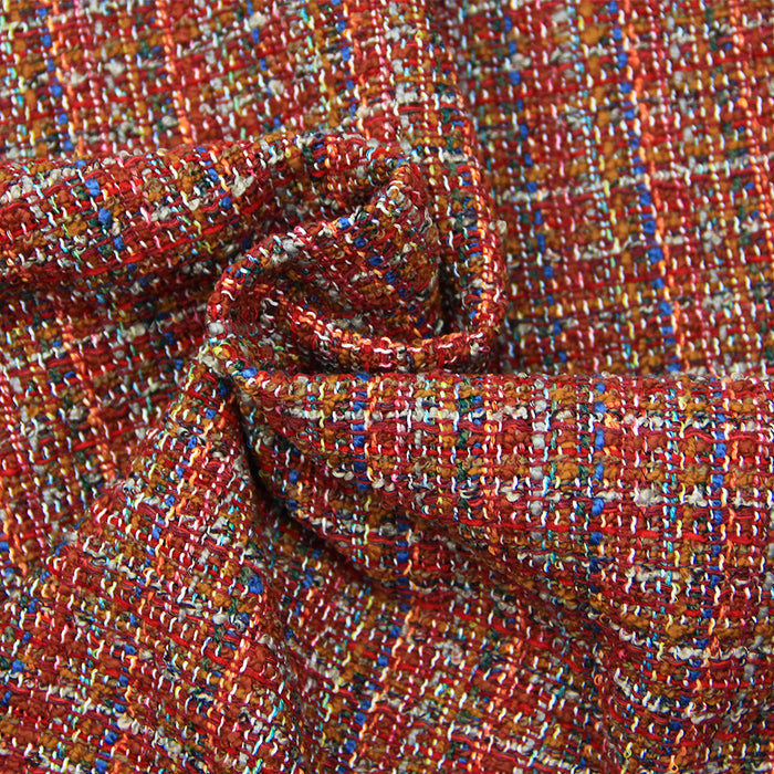 TECIDO JACQUARD CHANEL PREMIUM VERMELHO
