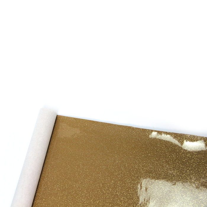 VERNIZ COM GLITTER 1.0 MM COR DOURADO COM FUNDO MANTA