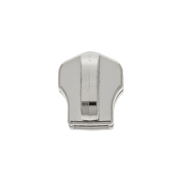 CURSOR ZIPER METAL PRATA 6MM - 10 UN