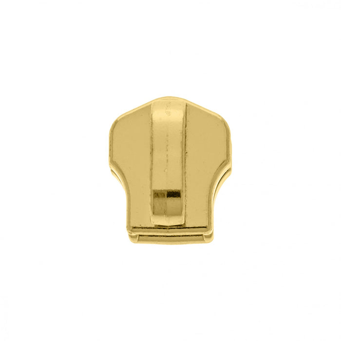 CURSOR ZIPER METAL OURO 6MM - 10 UN