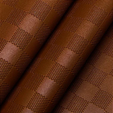 XADREZ 0,8MM COR CARAMELO COM FUNDO MALHA