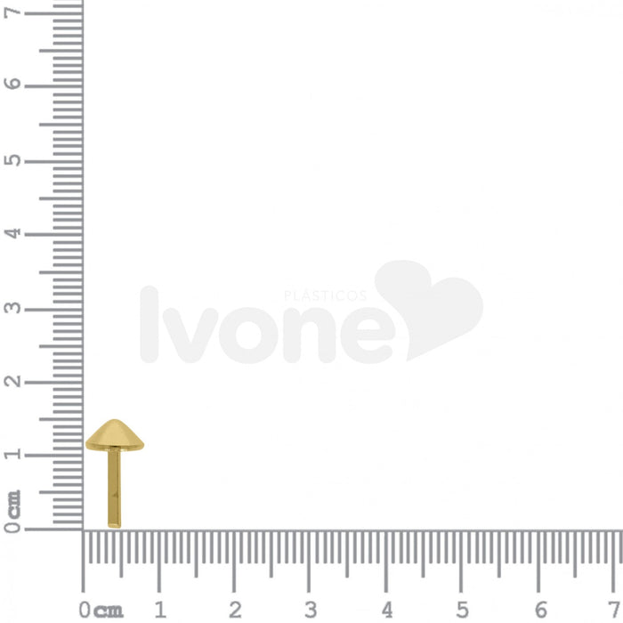 PE DE BOLSA DOURADO 15MM PACOTE COM 10 PEÇAS