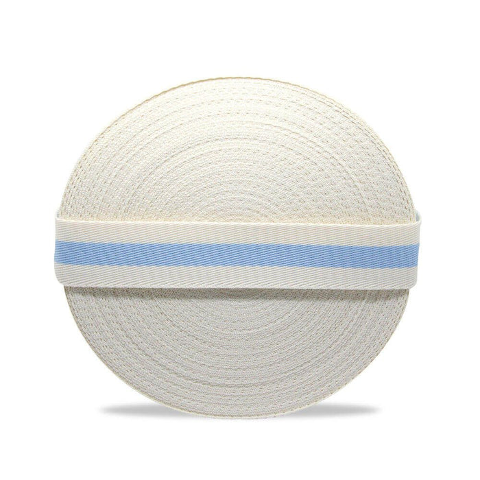 FITA LISTRAS 30MM COR CREME/AZUL BEBE 1 METRO