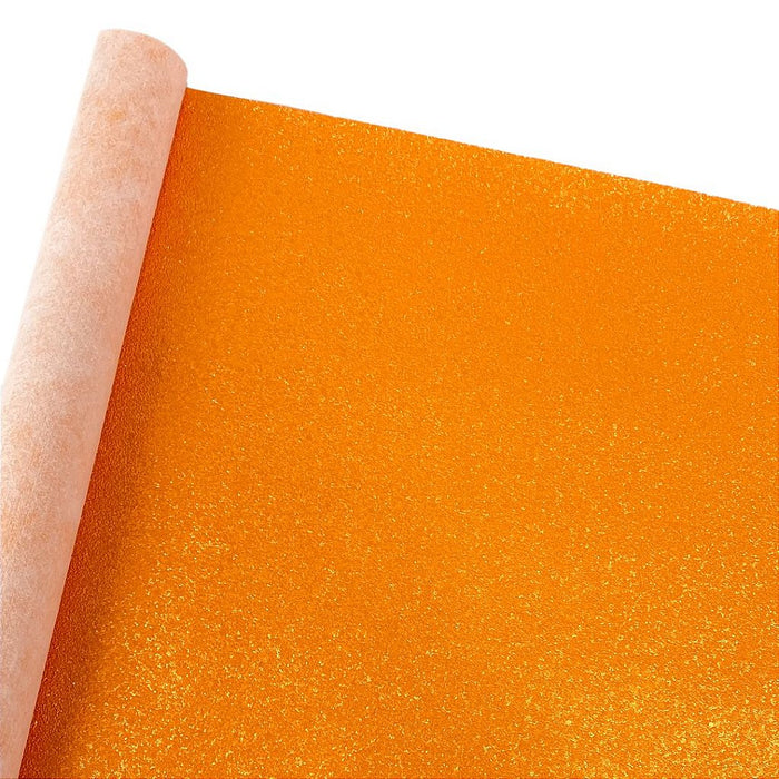 SHINE GLITTER 0,8MM FUNDO SPUN COR LARANJA