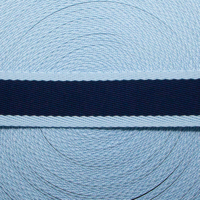FITA LISTRAS 40MM COR MARINHO/AZUL BEBE 1 METRO