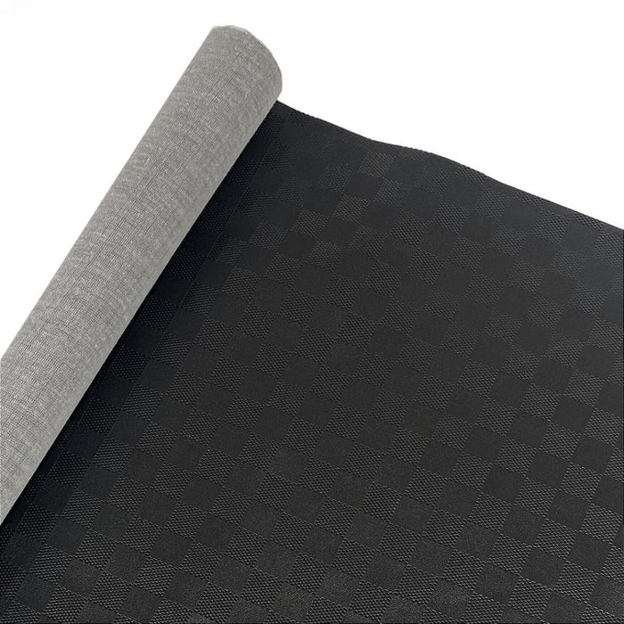 XADREZ 0,8MM COR PRETO COM FUNDO MALHA
