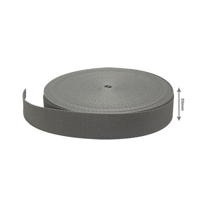 FITA LISA 30MM COR CINZA 1 METRO