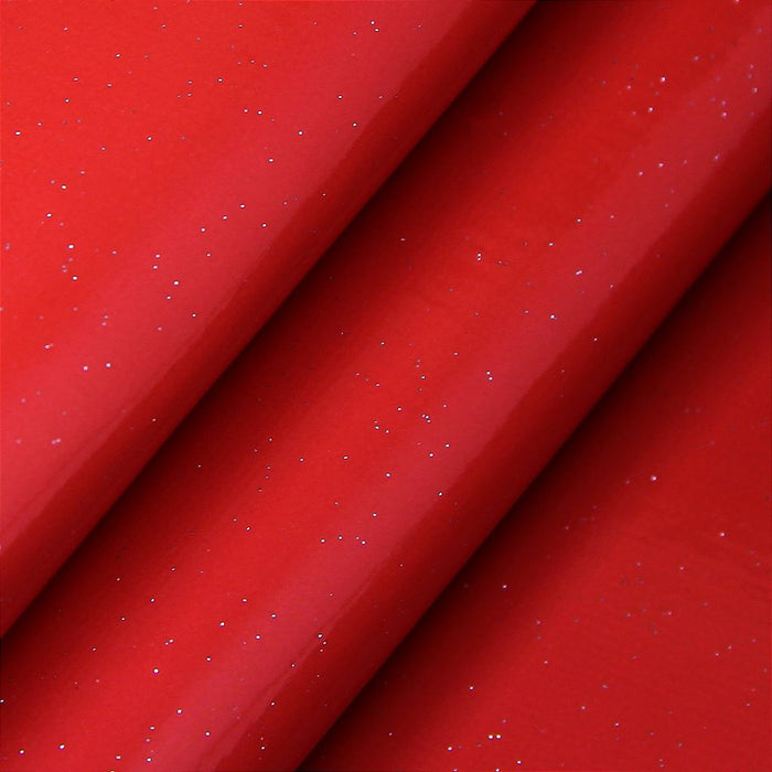 VERNIZ COM GLITTER 0,8MM COR VERMELHO COM FUNDO MALHA