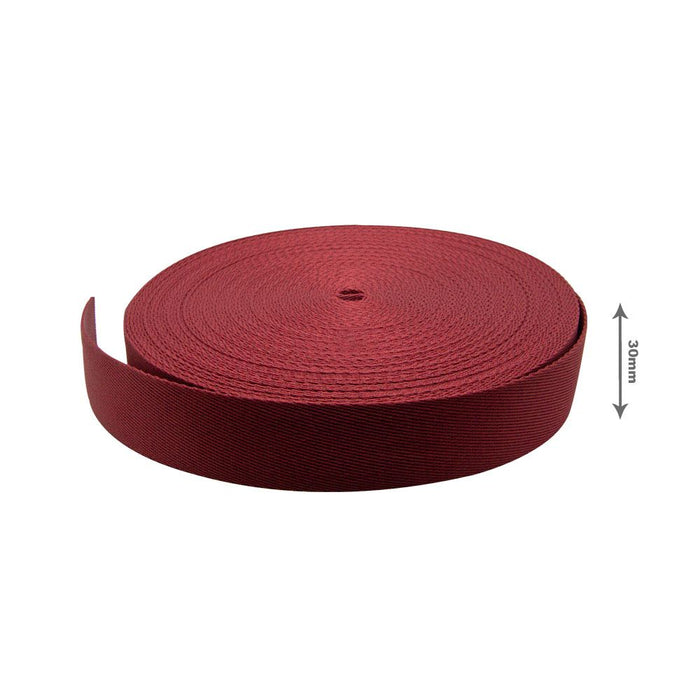 FITA LISA 30MM COR BORDO 1 METRO