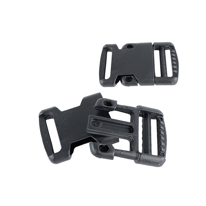 FECHO PLASTICO 20MM PRETO PACOTE COM 10 UNIDADES