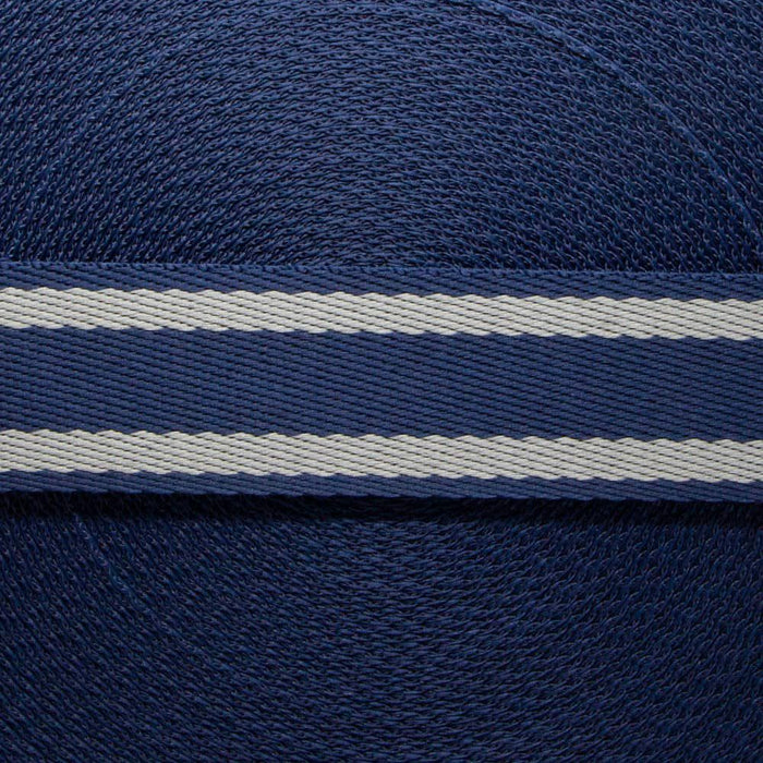 FITA LISTRAS 30MM COR MARINHO/CINZA 1 METRO