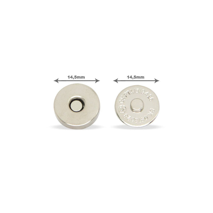 BOTAO IMA 14.5MM NIQUELADO 10 PEÇAS