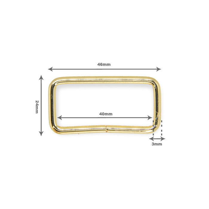 PASSADOR 40MM ALT 17MM AR 3,0 C/ VERNIZ DOURADO CATAFORETICO 10 PEÇAS