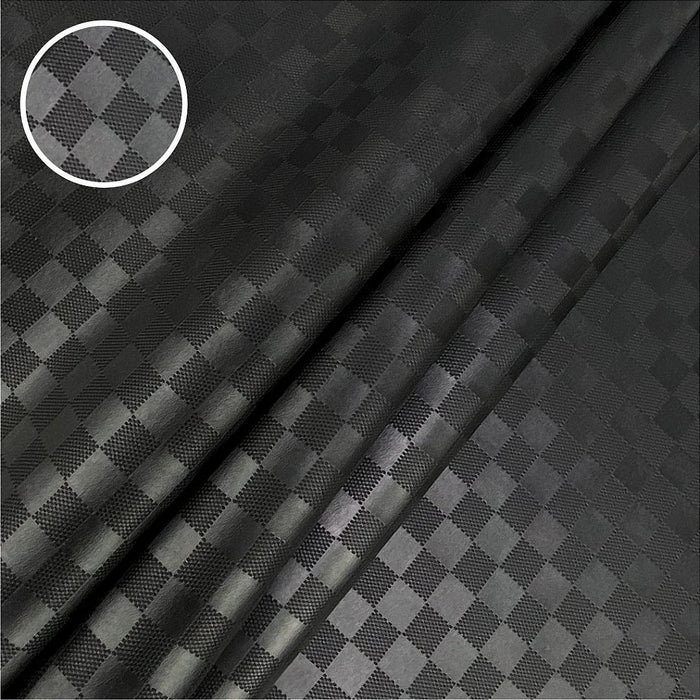 XADREZ 0,8MM COR PRETO COM FUNDO MALHA