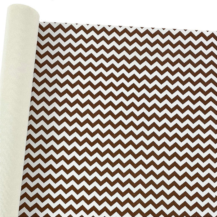 NEW CHEVRON 0.8MM FUNDO DE MALHA COR CAFE / BRANCO