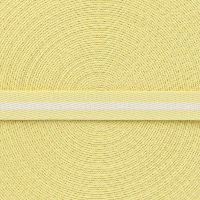 FITA LISTRAS 20MM COR AMARELO/CREME 1 METRO