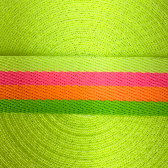 FITA LISTRAS NEON 40MM COR AMARELO NEON/PINK NEON/LARANJA NEON/ VERDE LIMAO 1 METRO