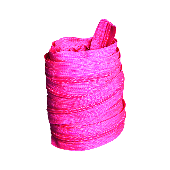ZIPER Nº6 POLIESTER COR ROSA NEON 10 METROS