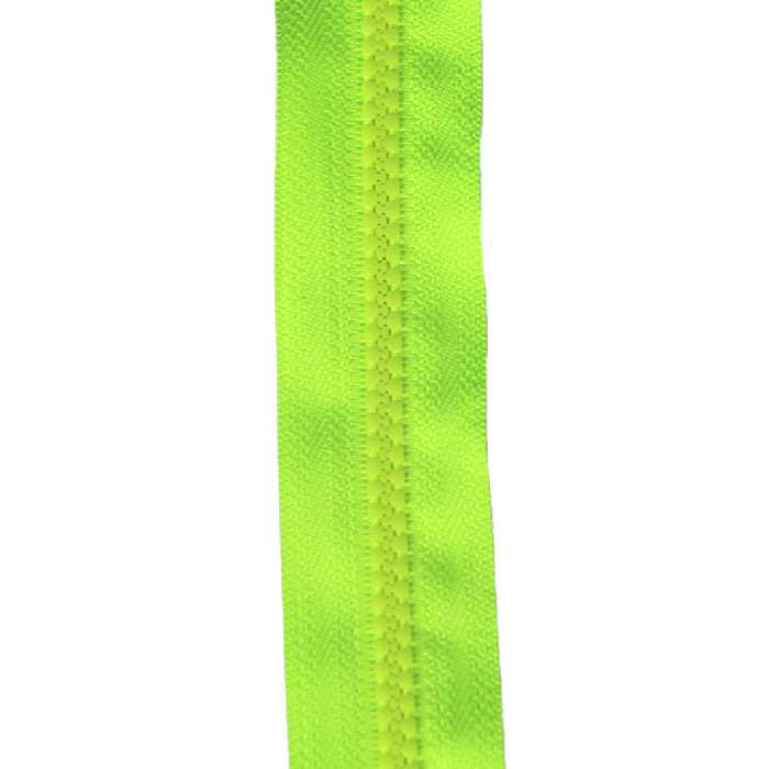 ZIPER Nº6 TRATORADO POLIESTER COR AMARELO NEON 5 METROS - Plasticos Ivone