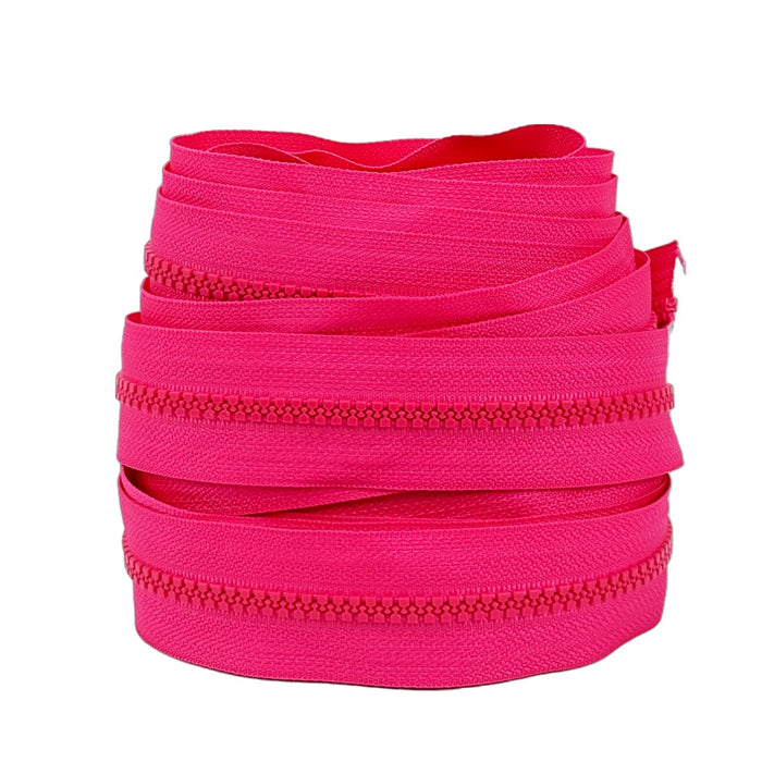 ZIPER Nº6 TRATORADO POLIESTER COR PINK 10 METROS