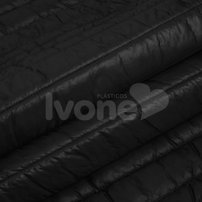 NYLON CANADENSE MATELADO PRETO GROSSO LADO UNICO PUFFER