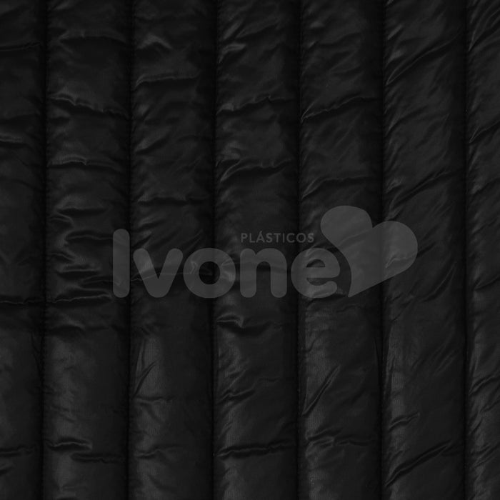NYLON CANADENSE MATELADO PRETO GROSSO LADO UNICO PUFFER