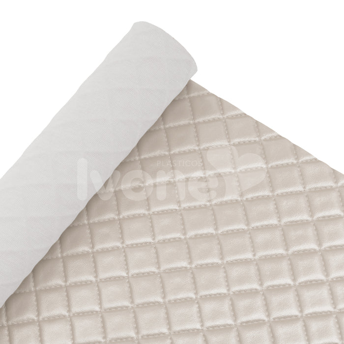 CHARELLE DELUXE METALIZADO FUNDO MALHA COR PEROLA