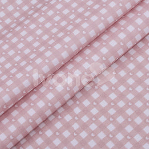 Nylon 190t Coleção Lovely Fernanda Gama com Coracao Rosa