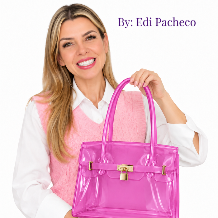 PAINEL BOLSA JELLY EDI PACHECO GRANDE CHICLETE